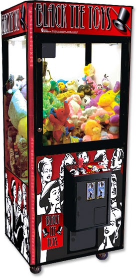 A machine that was filled by our plush toy crane game vendor